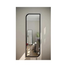 Tr Siyah Çapraz Oval Dekoratif Boy Duvar Aynası,siyah 40x120 Diğer