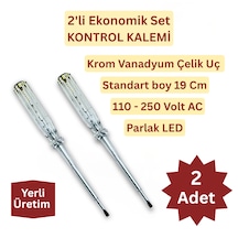 2'li Set Kontrol Kalemi Düz Uçlu