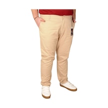 Mode Xl Büyük Beden Erkek Pantolon Keten Milano 20850 Bej Bej