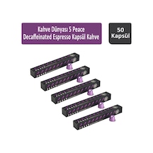 Kahve Dünyası 5 Peace Decaffeinated Espresso Kapsül Kahve 5 x 10'lu