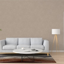 Adawall Muse Koleksiyonu- 25104-8 Koyu Bej Keten Efektli Modern Duvar Kağıdı 1.06x15.6m, 16.5m²