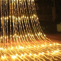 Yılbaşı Işığı Akan Led Işık 10 Dal 180 Led Modlu 3.20x2.60 Metre Akar Led Şelale Gün Işığı Led Işık
