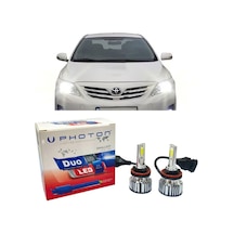 Toyota Corolla E150 Led Xenon Uzun Far Ampulü Hb3 Duo Yeni Seri Beyaz 2007-2013
