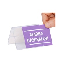 A Tipi Yatay Pleksi Föylük 8x5cm 10lu Paket Şeffaf