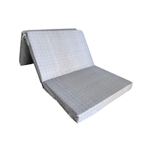 Katlanır Yer Yatağı Ve Tek Kişilik Sünger Katlanır Minder Yatak 90x190x10 Cm-gri