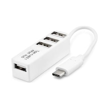 Type-c Hub 4 Usb Beyaz Telefon Uyumlu Hdx7015