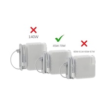 Macbook Şarj Adaptör Kılıfı 70w Usb-c Uyumlu A3434 A3426 A3401 A3112 A2992 A2918 45w Magsafe 1-2 A1466 A1465 Adaptör Koruyucu Sert Kapak Kablo Düzenleyici