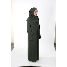 Lady Namaz Elbisesi -haki Yeşili Haki