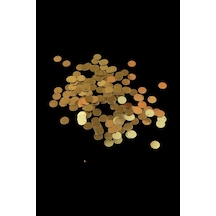 Gold 10 Mm Yandan Delikli Plastik Pul Payet 30 Gr Tülbent, Oya, Havlu Malzemesi