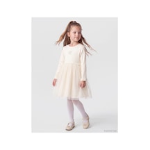 LC Waikiki Alıta Cıty Farkıyla Lcw Kids Ekru Düz Kız Çocuk Elbise Ekru - 928249910 Ekru