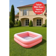Yaz Serinliği Kare Çocuk Havuzu 86x25 Pembe