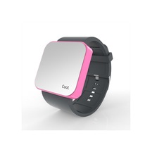 Cool Watch Saat - Pembe Led Kasa - Gri Kayış Unisex