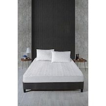 Alez Kapitone Fitted Yatak Koruyucu 100 200 Cm Beyaz