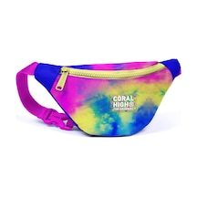 Coral High Kids Renkli Batik Desenli Bel Çantası 11509 Pembe - Mavi