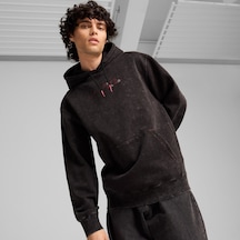 Puma X Squid Game Erkek Siyah Sweatshirt Düz 627427 Siyah