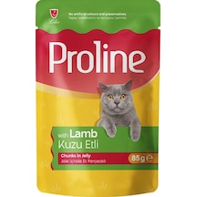 Proline Jöle İçinde Et Parçacıklı Kuzu Etli Yetişkin Kedi Maması 85 G