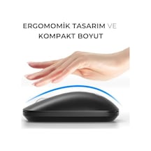 Ws214 Kablosuz 1200dpı 3 Tuşlu Sağ Ve Sol Elle Kullanıma Uygun 10m Kullanım Mesafesi Yüksek Hızlı Kaydırma Uzun Pil Ömrü İos Uyumlu Kompakt Optik İzleme Mouse Turkuaz