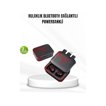 Mey İthalat Bluetooth Powerbank Kulaklık Kablosuz, Uzun Pil Ömrü, Dokunmatik Ve Yüksek Ses Kalitesi Diğer
