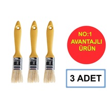 Sgs Kestirme Fırça Profesyonel Plastik Sap No:1 3 Adet