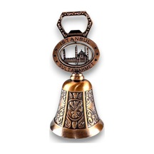 Sultanahmet Temalı Zilli Gazlı İçecek Açacağı Çelik Metal, Çan Şeklinde 11x5 CM