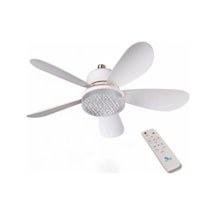 Rbr Tavan Vantilatörlü Led Ampul Kristal Fan Led Ampul 3 Renk