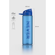 Renga Lidya Yazı Desenli 630 Ml Mat Tritan Matara 912118 Mavi MAvi