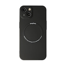 Apple Uyumlu iPhone 14 Plus Kılıf Jack Magneticsafe Lens Silikon - Siyah 0.2M-Çok Renkli