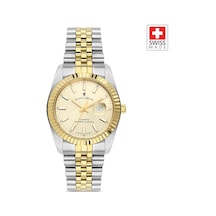 Inspıratıon Jwl04103 Sellita Sw100, 25 Jewels Otomatik Mekanizmalı, Swiss Made Kadın Kol Saati Gold - Gümüş