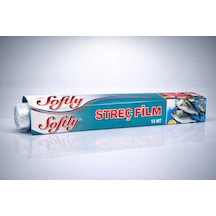 Softly Streç Film 15 Metre Gıda Streç Film Mutfak Streç Folyo Şeffaf Saklama Filmi 1 Adet Çok Renkli