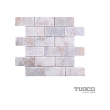 Tuqco Doğaltaş 5 X 10 Golden Eskitme Mermer Mozaik