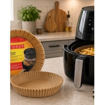 Mey İthalat 100 Lü Airfryer Kağıdı Yağ Geçirmez Yapışmaz Pişirme Kağıdı