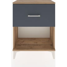 Arges Komodin Tek Çekmeceli 60x30x80 Çam-antrasit Atlas Çam