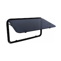 Jarup Obus Karavan Beyaz Pervazlı Karavan Penceresi 50 x 90 CM Siyah