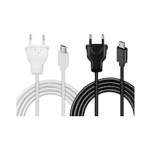 Powermaster Micro Usb Serisi 220V Fişli Örgülü Şarj Kablosu