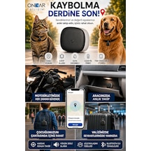 Okam Tag Apple iOS  & Android Uyumlu Airtag Akıllı Gps Takip Cihazı Siyah 1