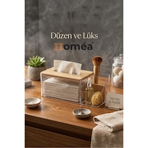 Ahşap Bambu Z Peçetelik - Tezgah Üstü Havluluk Ve Peçete Standı -modern Mutfak Ve Banyo Aksesuarı Bej