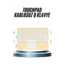 Android Ve İos Uyumlu Bluetooth Klavye Touchpad Slim Kablosuz Wifi Q Klavye
