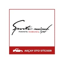 Sport Mind Sticker Powered By Toyota Sticker Toyota Araba Sticker