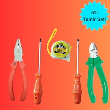 6 Parça Tamir Seti Tornavida Pense Yan Keski Pense - 5 Parça Tamir Seti Tornavida Pense Yan Keski Pense