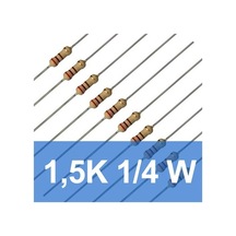 1.5K 1/4W Direnç (10 Adet)