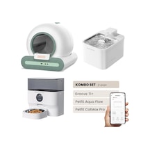 Groove Ti+ Akıllı Otomatik Kedi Tuvaleti Yeşil - Petfit Aqua Flow Akıllı Bataryalı Su Pınarı Çeşmesi + Petfit Catmax Pro Akıllı Otomatik Mama Kabı Bundle Groove Ti+ Akıllı Otomatik Kedi Tuvaleti Yeşil - Petfit Aqua Flow Akıllı Bataryalı Su Pınarı Çeşmesi + Petfit Catmax Pro Akıllı Otomatik Mama Kabı Bundle