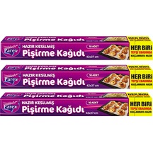 Hazır Kesilmiş Pişirme Kağıdı 10 Lu 42 X 37 Cm Üçlü Set