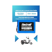 Falcon Service 6000 Batarya Standart Kapasite Lifepo4 72v 30ah Elektrikli Motosiklet Bataryası