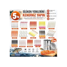 Silikon Balık Yemi Hammaddesi 5 Kg Evde Silikon Yem Yapımı İçin Sıvı Silikon 25 Shore
