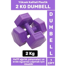 Premium Yüksek Kaliteli Plastik Egzersiz Pilates Isınma Ev Hafif Ağırlık Antrenman 2 X 2 Kg Dambıl