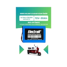 Rks Optimus Batarya Ultra Yüksek Kapasite Lifepo4 72v 30ah Elektrikli Motosiklet Bataryası
