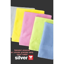 Silver Home Mikrofiber Dekoratif Renkli Cam Bezi Pk : 5 Adet Bez 42 68 Cm Boyutlarında Çok Renkli