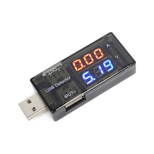 Usb Voltmetre, Usb Ampermetre, Usb Akım Ölçer - Çift Usb Çıkışlı N11.4046