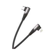 Linktech K596 27 W 1.5 M Type-C - Lightning Data Şarj Kablosu Siyah