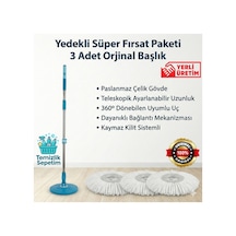 Fix, Comfort Uyumlu Kilit Sistemli Dönen Paslanmaz Çelik Yedek Sap Takımı 3 Adet Başlık